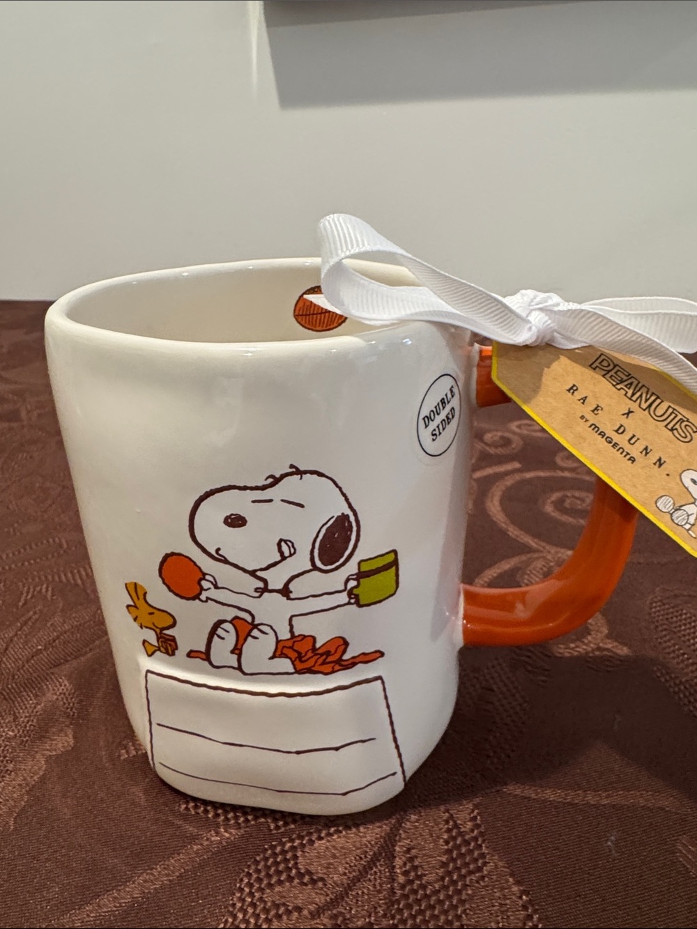 🏈🍂Peanuts X Rae Dunn ‘Only Here For The Tailgate’ Mug - Picture 2 of 9